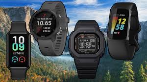 a group of black watches