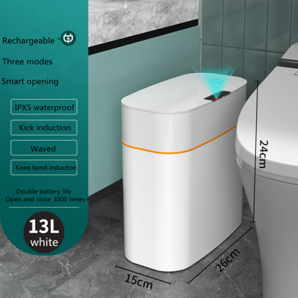 Smart Automatic Trash Can with Lid for Home, Kitchen, Bedroom and Car - Image 6