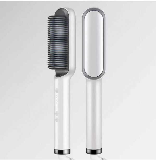 2-in-1 Hair Straightener & Curling Brush with Negative Ions - Image 2