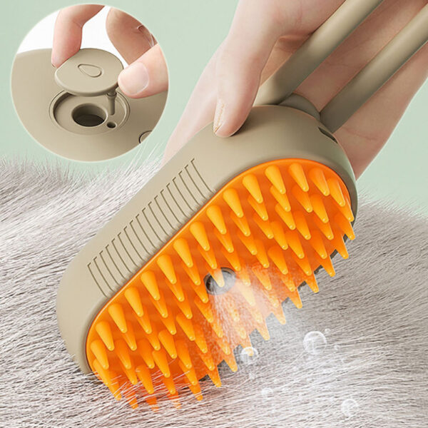 3-in-1 Electric Pet Grooming Brush Steam Spray, Massage, and Hair Removal for Cats and Dogs - Image 7