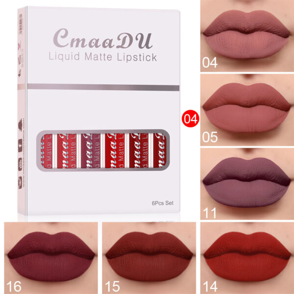 Matte Non-stick Cup Waterproof Lipstick Long Lasting Lip Gloss - Image 2