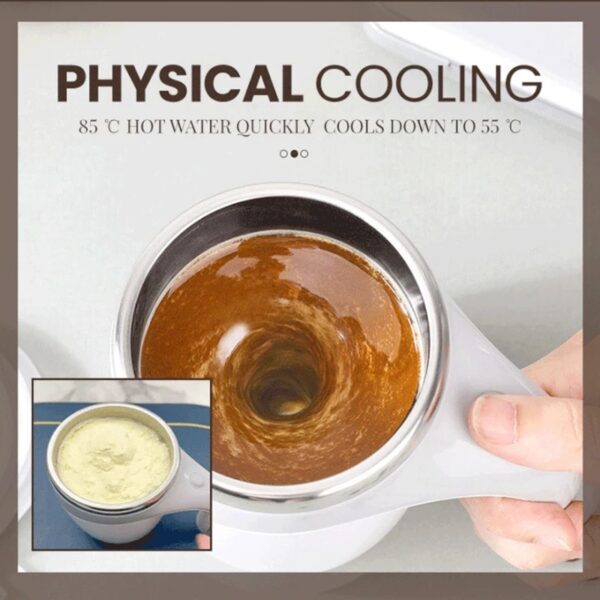 Rechargeable Automatic Stirring Cup for Coffee, Milkshakes and More - Image 8