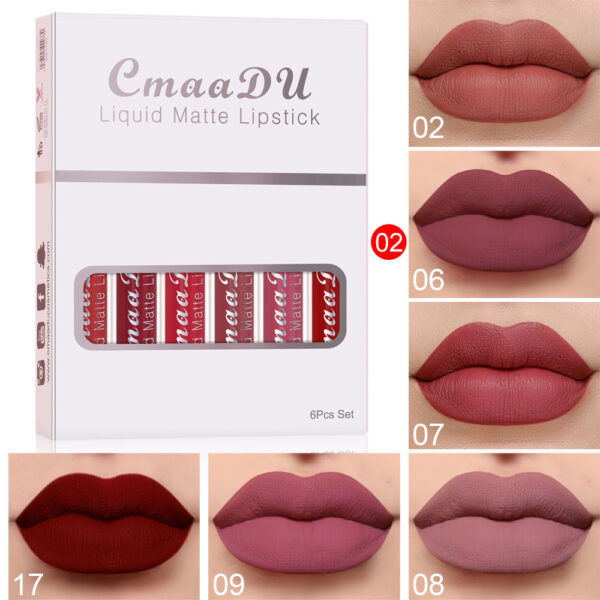 Matte Non-stick Cup Waterproof Lipstick Long Lasting Lip Gloss - Image 5