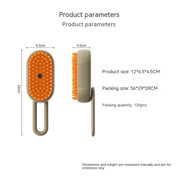 3-in-1 Electric Pet Grooming Brush Steam Spray, Massage, and Hair Removal for Cats and Dogs - Image 5