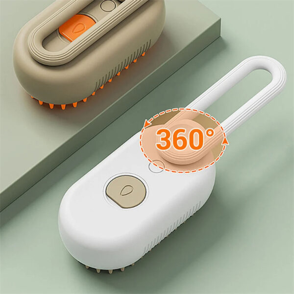 3-in-1 Electric Pet Grooming Brush Steam Spray, Massage, and Hair Removal for Cats and Dogs - Image 9
