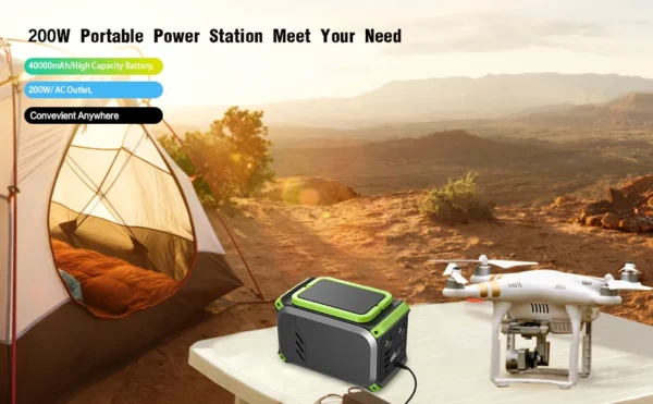Portable Power Station 148Wh Camping Solar Power Bank - Image 7
