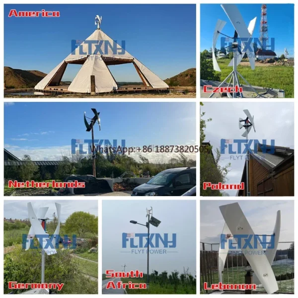 Home wind turbine generator1500w vertical axis renewable energy - Image 6