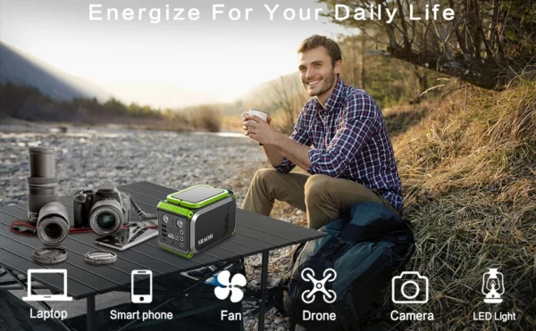 Portable Power Station 148Wh Camping Solar Power Bank - Image 8