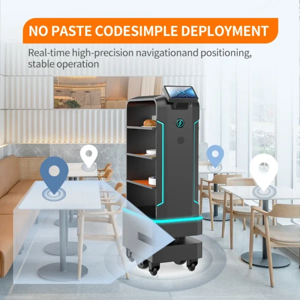 Fast Food Delivery Serving Restaurant Airports Hospitals Robot Waiter Service - Image 2