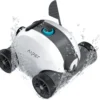 Robotic Pool Cleaner with Dual-Drive Motors Self-Parking Technology 90 Mins Cleaning