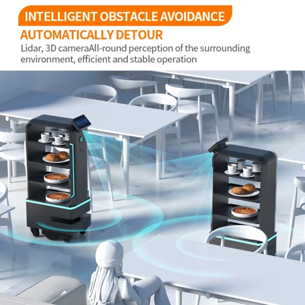 Fast Food Delivery Serving Restaurant Airports Hospitals Robot Waiter Service - Image 4