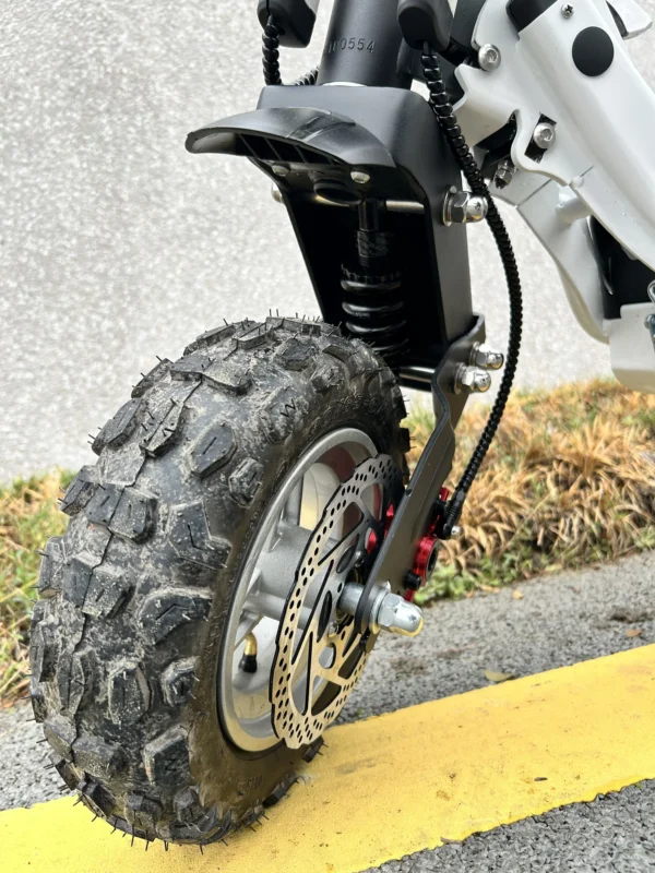 Electric Snow Scooter 2 Wheel Folding Snow Mobile with Removable Battery - Image 6